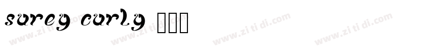 Surey Curly字体转换
